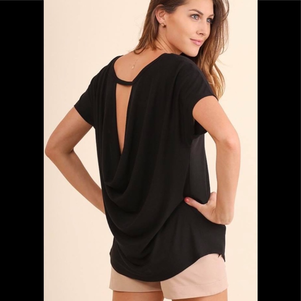 NWT- Scoop neck back top